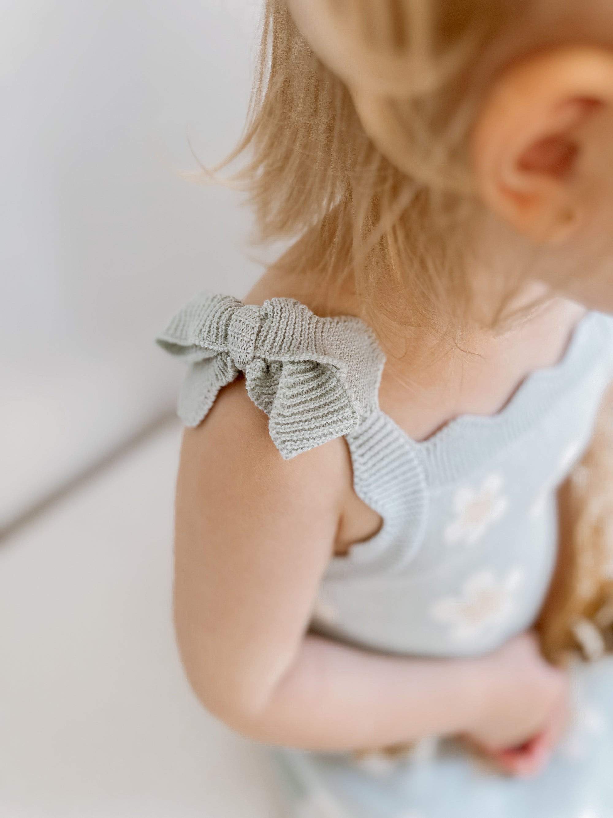 Blue Daisy Knit Dress
