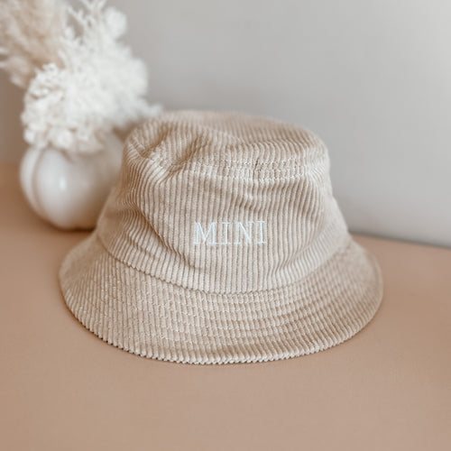 'Mini' Corduroy Bucket Hat - Baby size