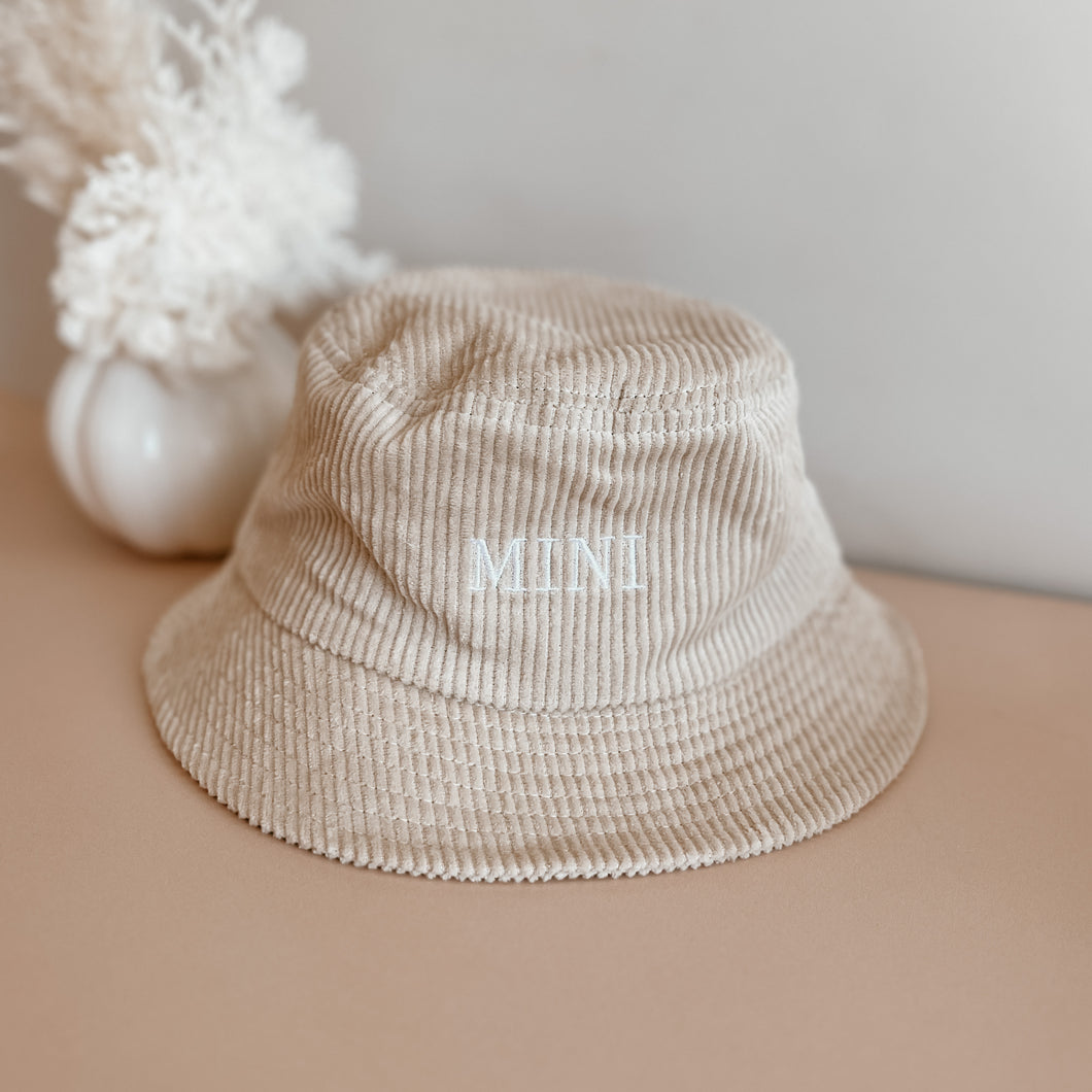 'Mini' Baby and Toddler Corduroy Bucket Hat (2 Sizes)