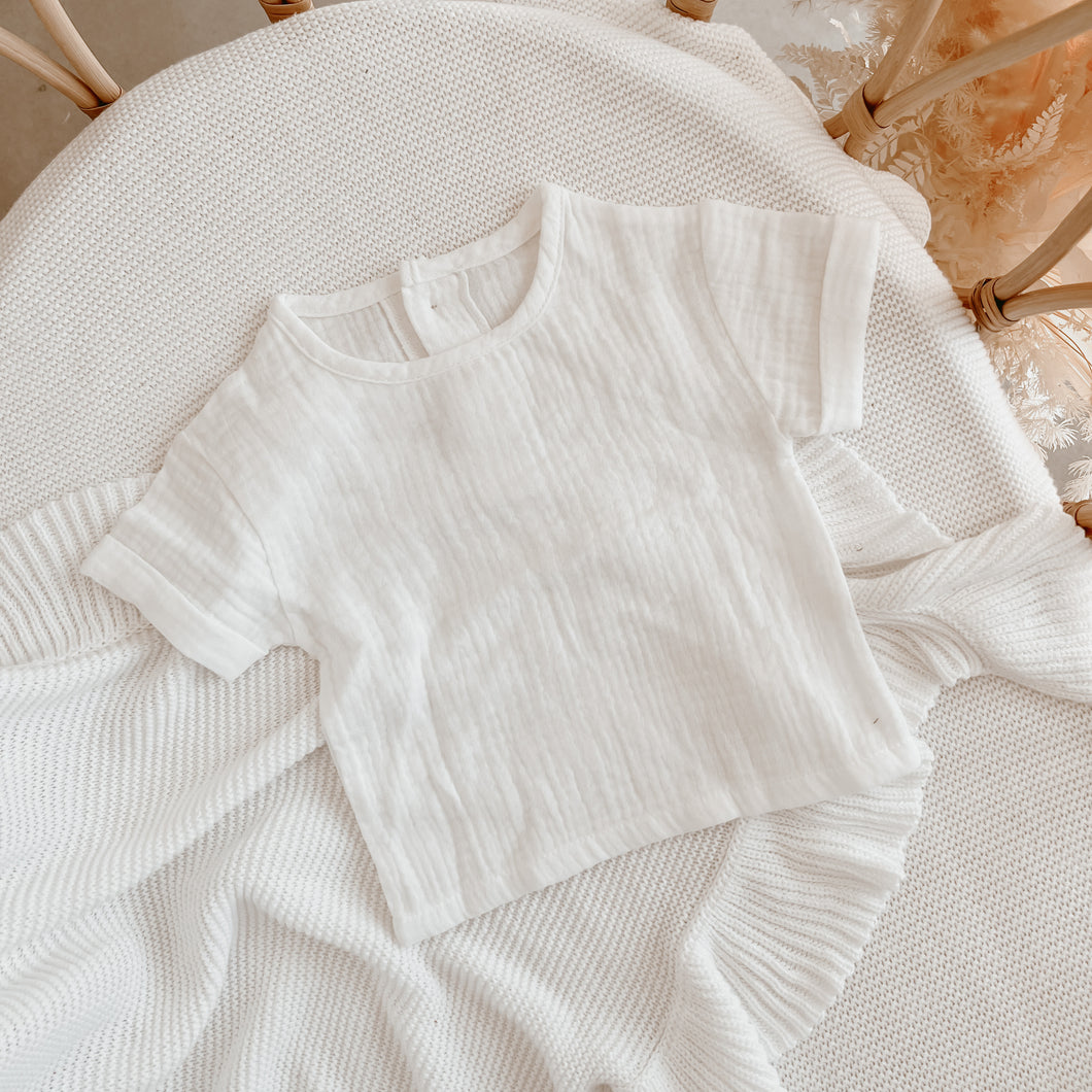 Vanilla Muslin Tee