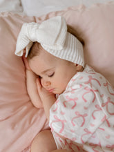 Load image into Gallery viewer, Pink Bow Slouch Romper