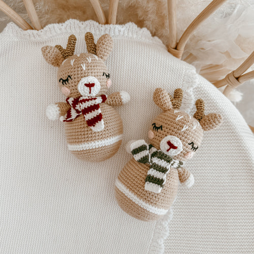 Christmas Reindeer Crochet Rattle