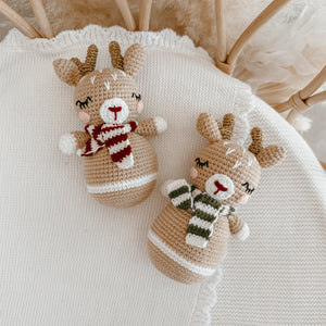 Christmas Reindeer Crochet Rattle