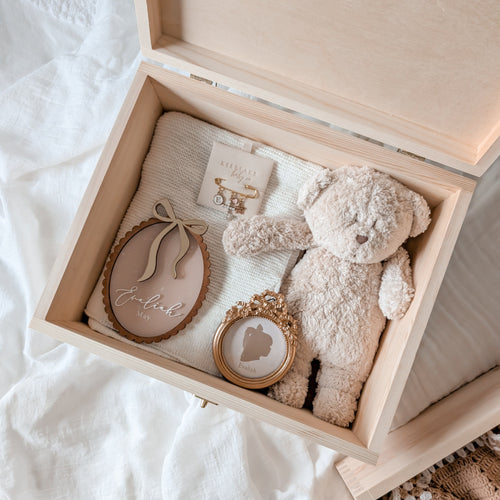 Wooden Personalised Baby Keepsake Box - LARGE - PRE ORDER EST DISPATCH OCTOBER