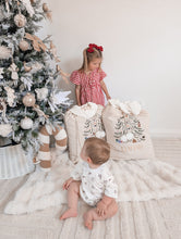 Load image into Gallery viewer, Holiday Slouch Romper - Red