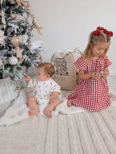 Load image into Gallery viewer, Holiday Slouch Romper - Red