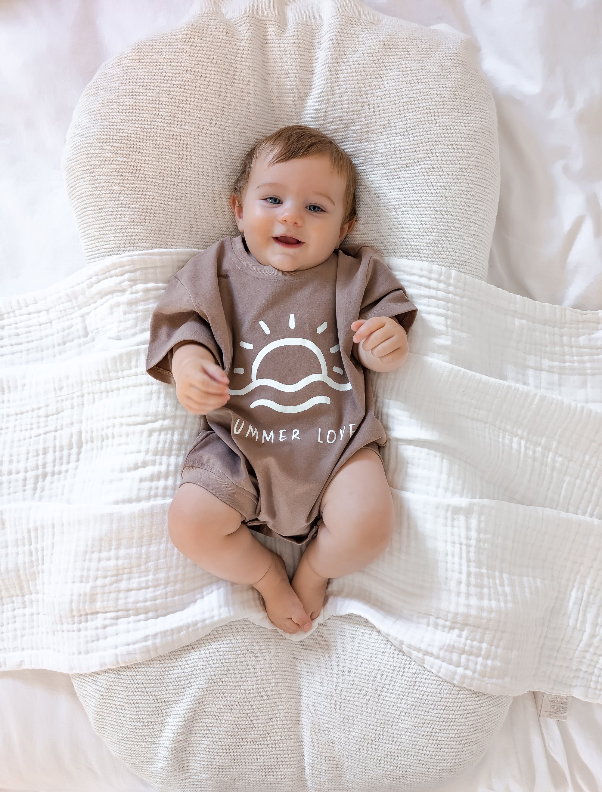 Chocolate 'Summer Love' Oversized Slouch Romper