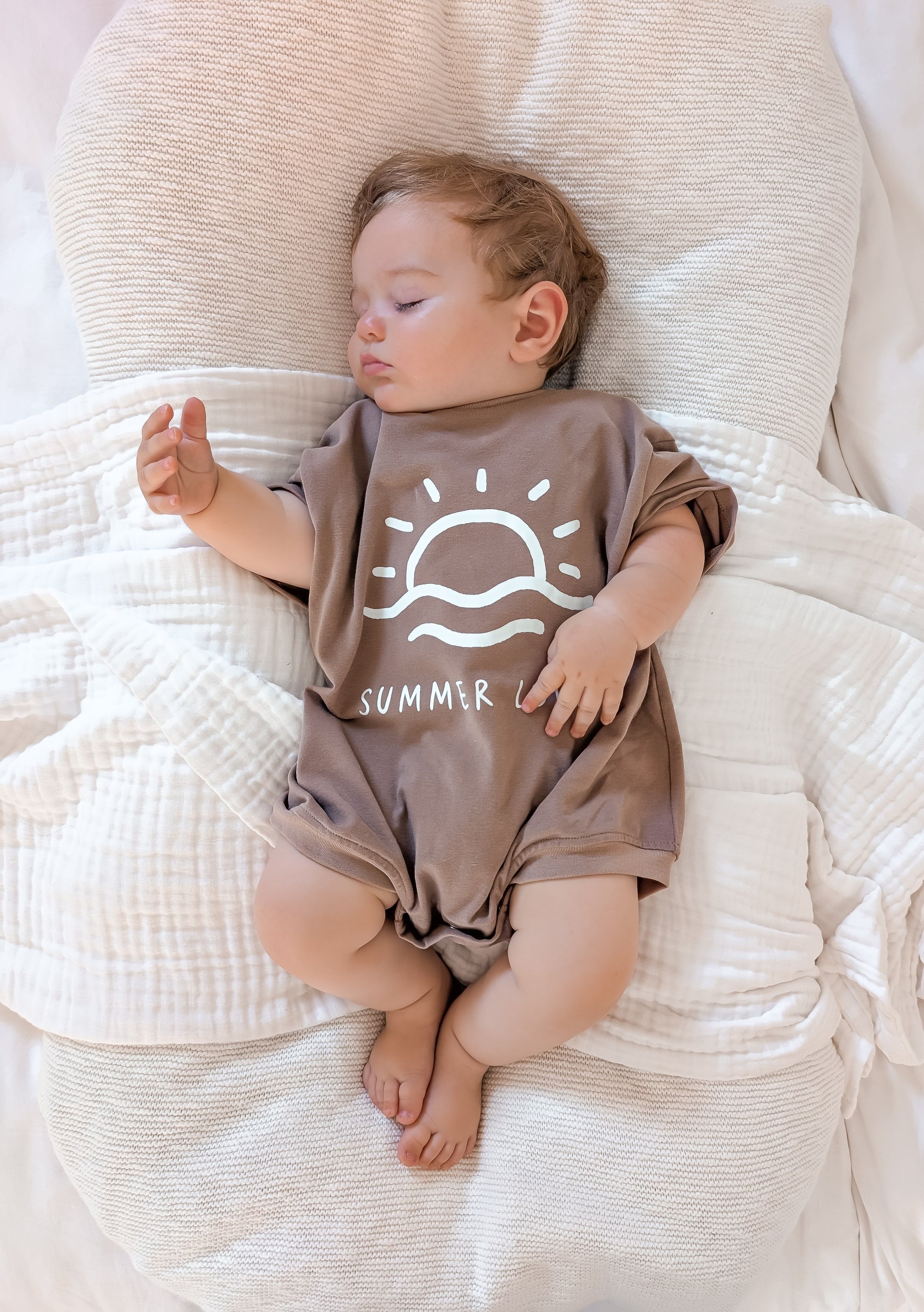 Chocolate 'Summer Love' Oversized Slouch Romper