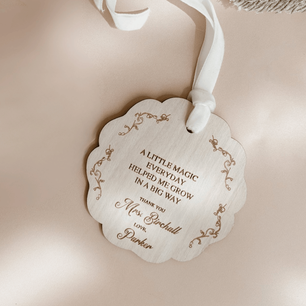 Personalised Teacher Appreciation Bauble