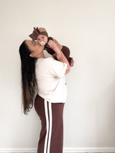 Load image into Gallery viewer, Espresso Flare Knit Set - Bow - PRE ORDER EST DISPATCH LATE DEC