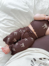 Load image into Gallery viewer, Espresso Flare Knit Set - Bow - PRE ORDER EST DISPATCH LATE DEC