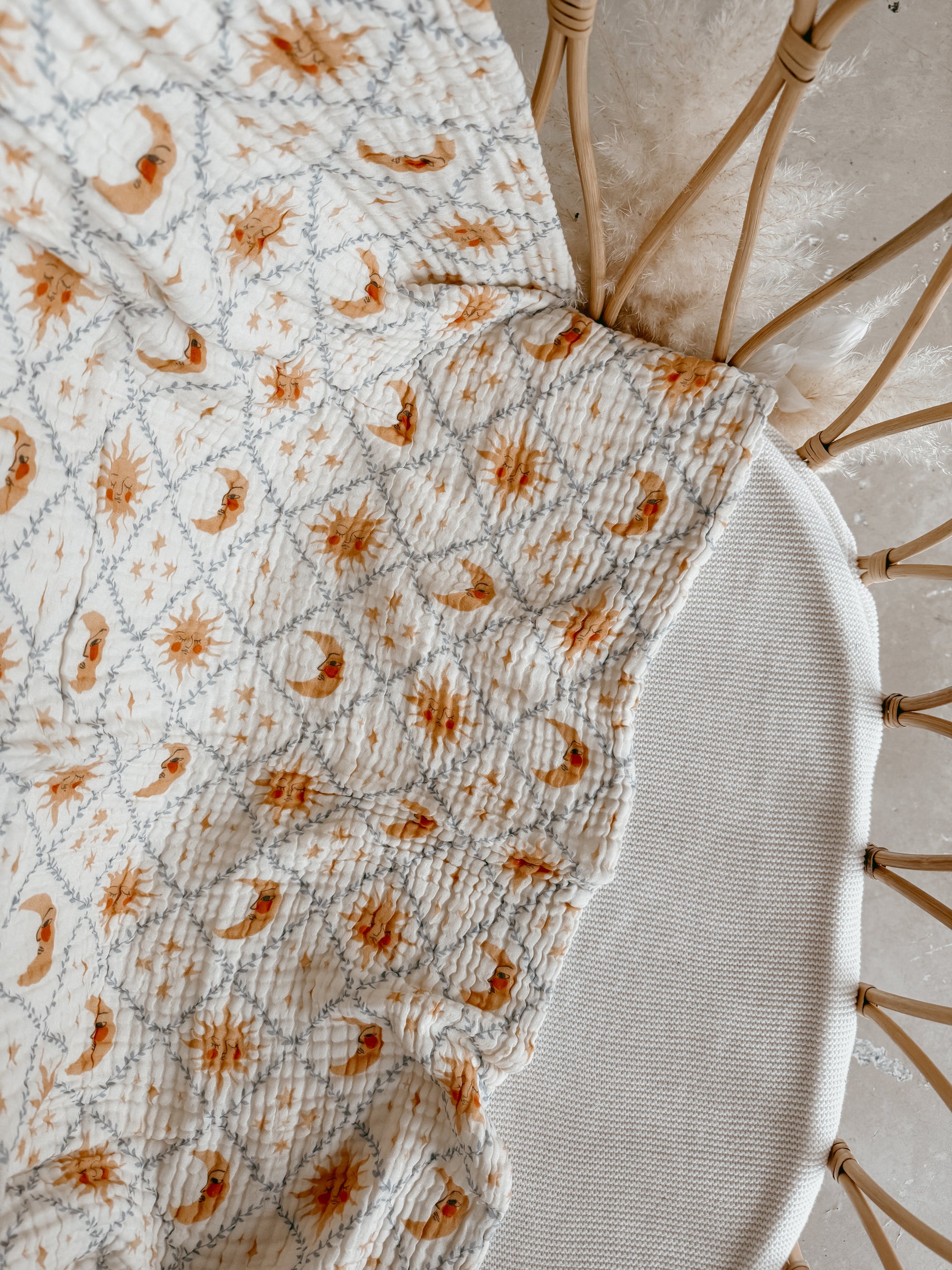 Heritage Muslin Blanket - Celestial Skies