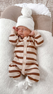 Mini Knit Beanie - Milk