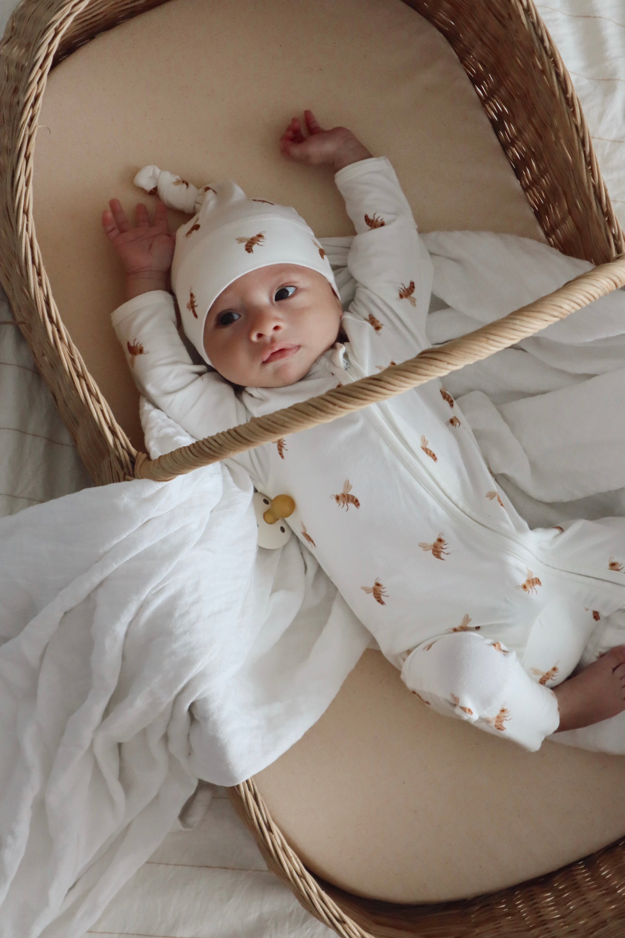 Cotton Growsuit - Honey Bee
