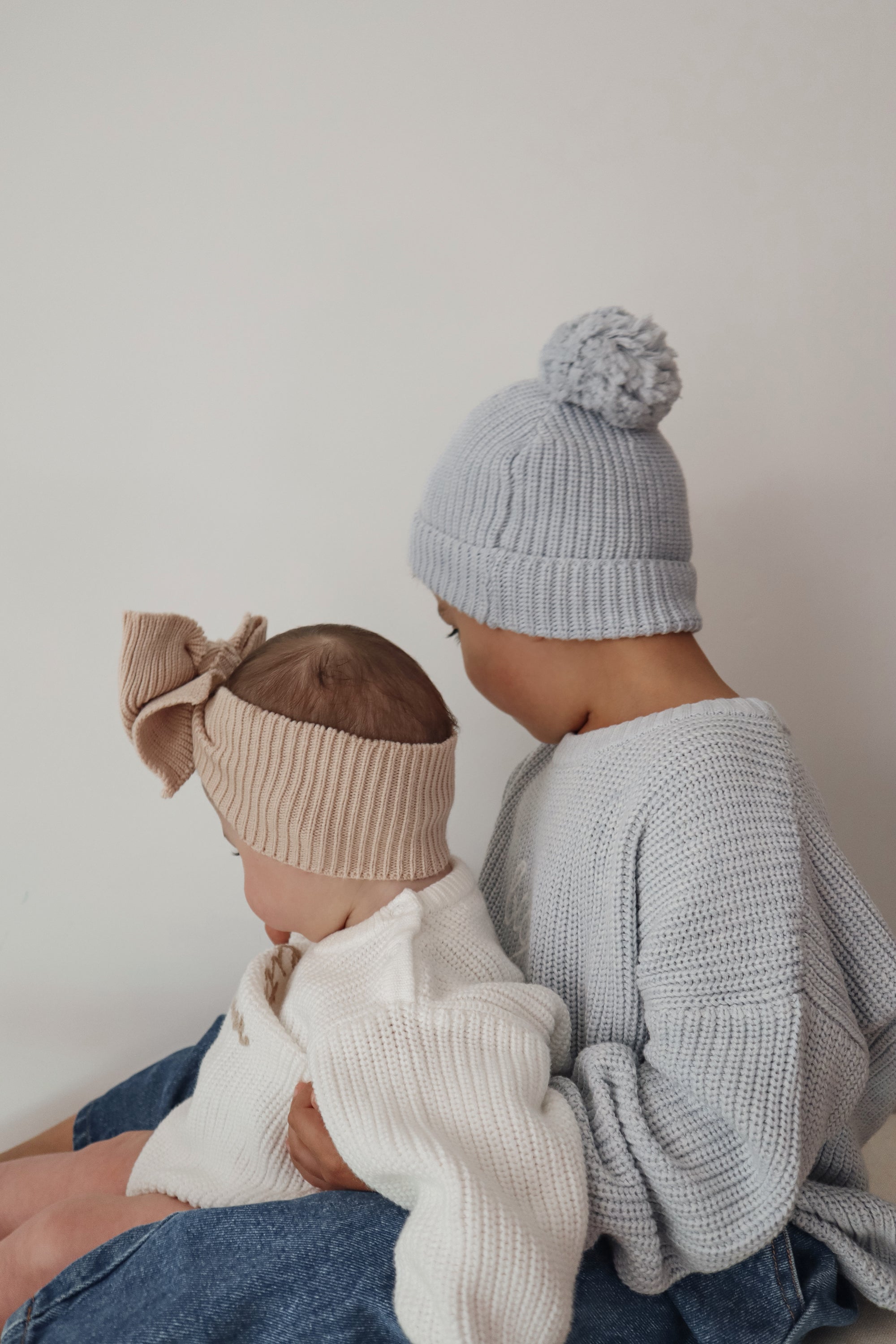 'Big Brother' Mini Knit Sweater - Powder Blue