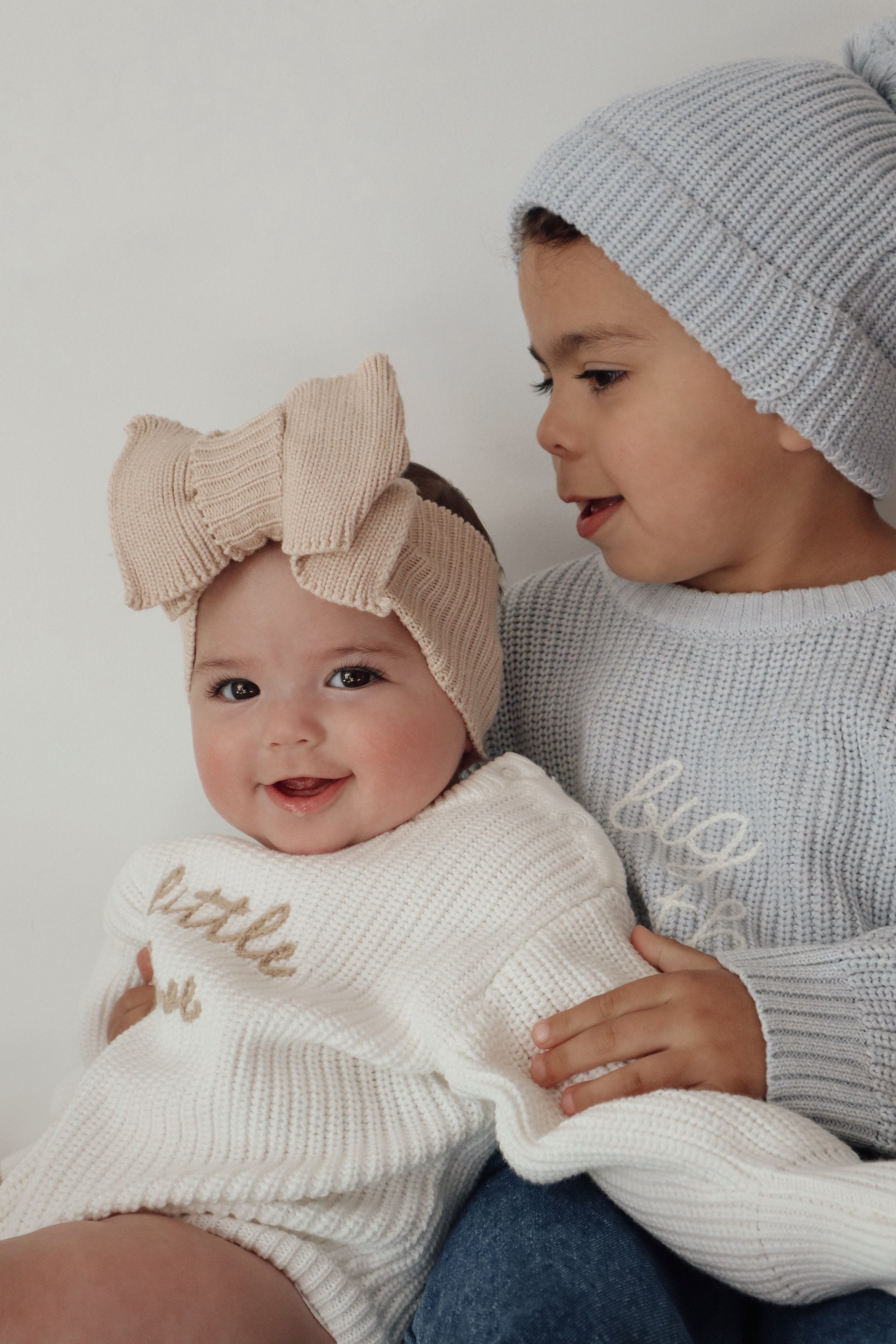 'Little Love' Long Sleeve Knit Romper - Milk