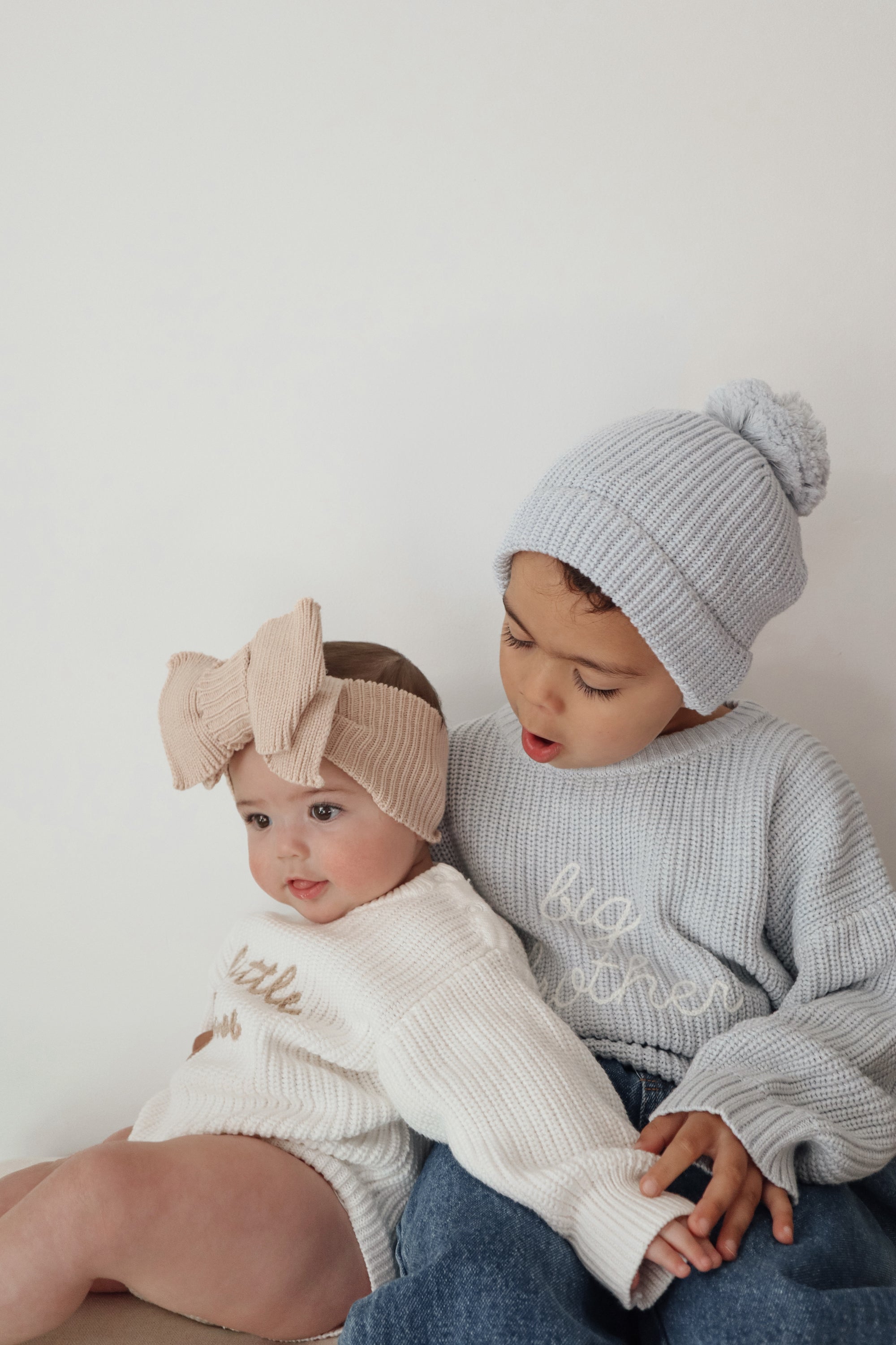 Mini Knit Beanie - Powder Blue
