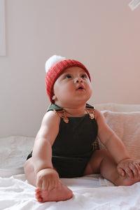 Corduroy Christmas Overalls - Emerald
