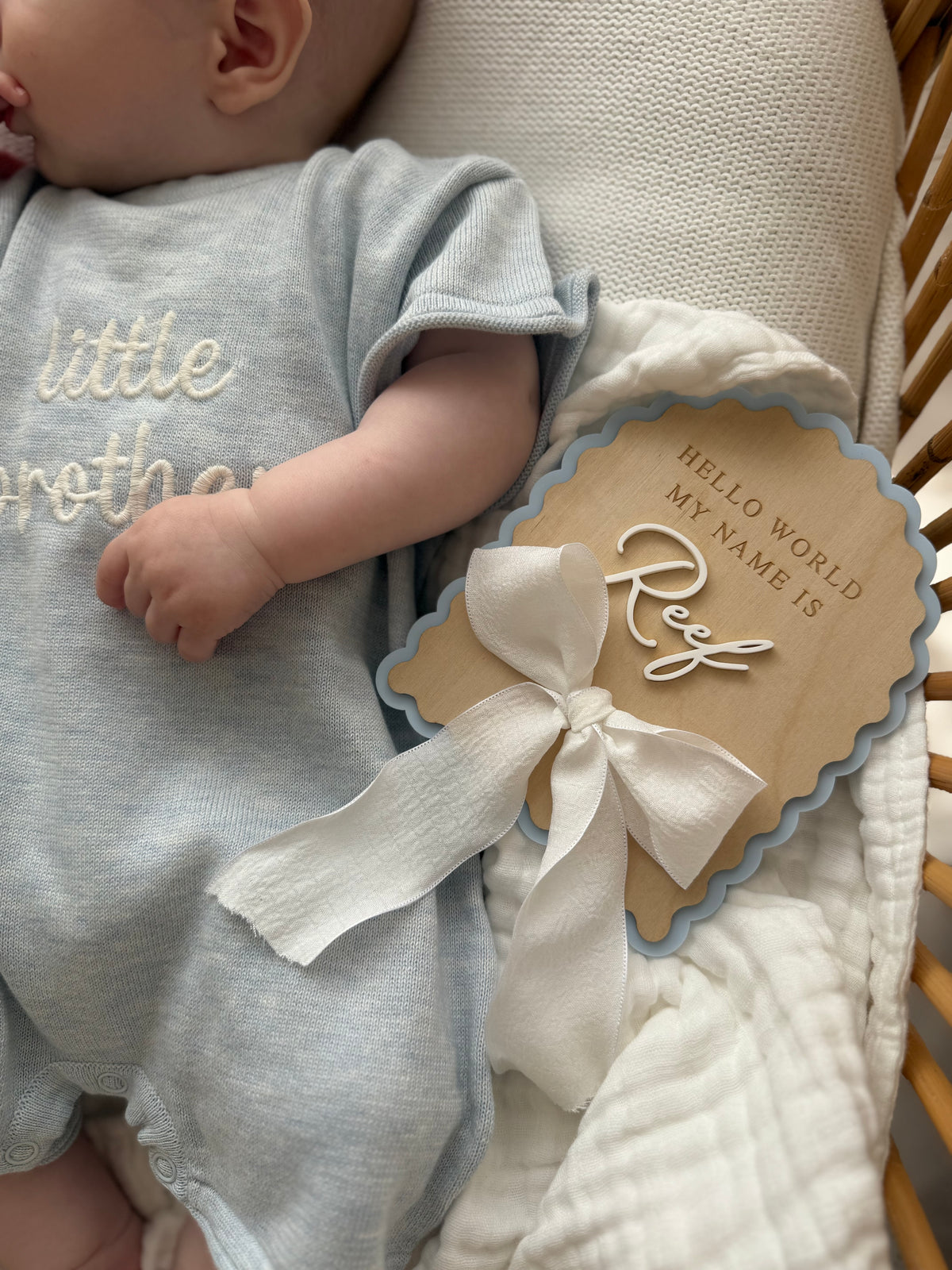 'Little Brother' Playsuit - Powder Blue