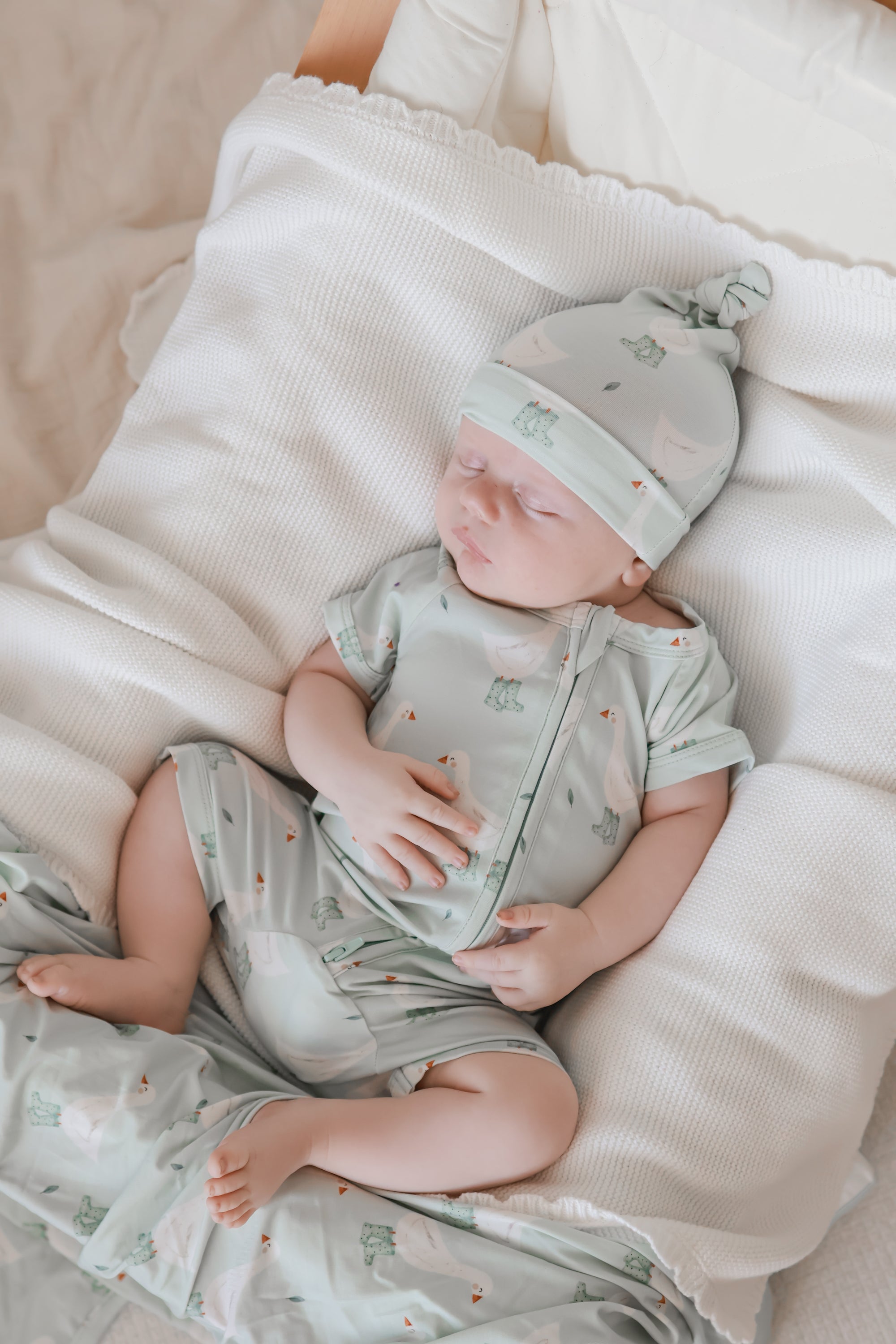 Cotton Swaddle - Puddle Duck