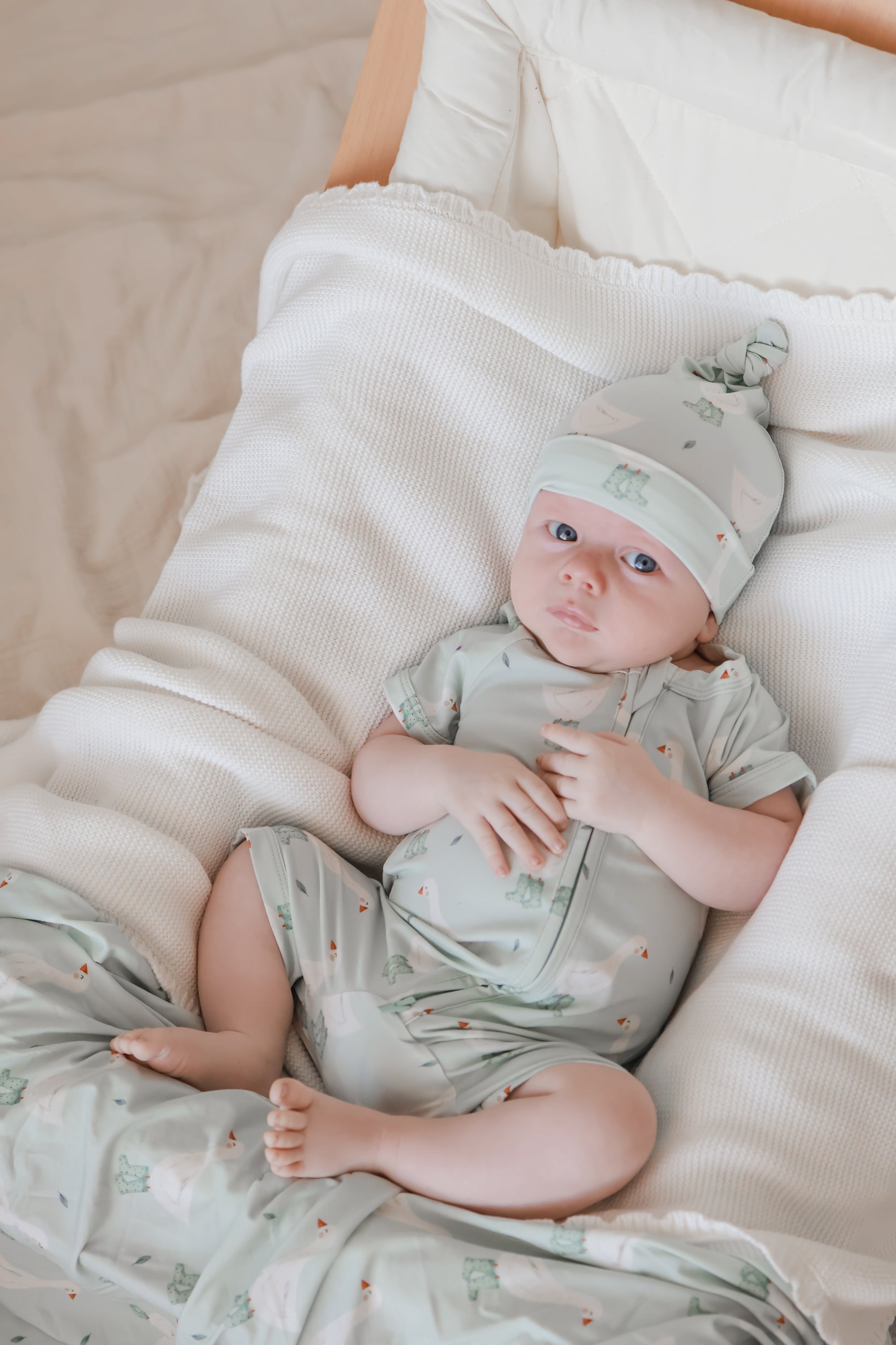 Cotton Swaddle - Puddle Duck