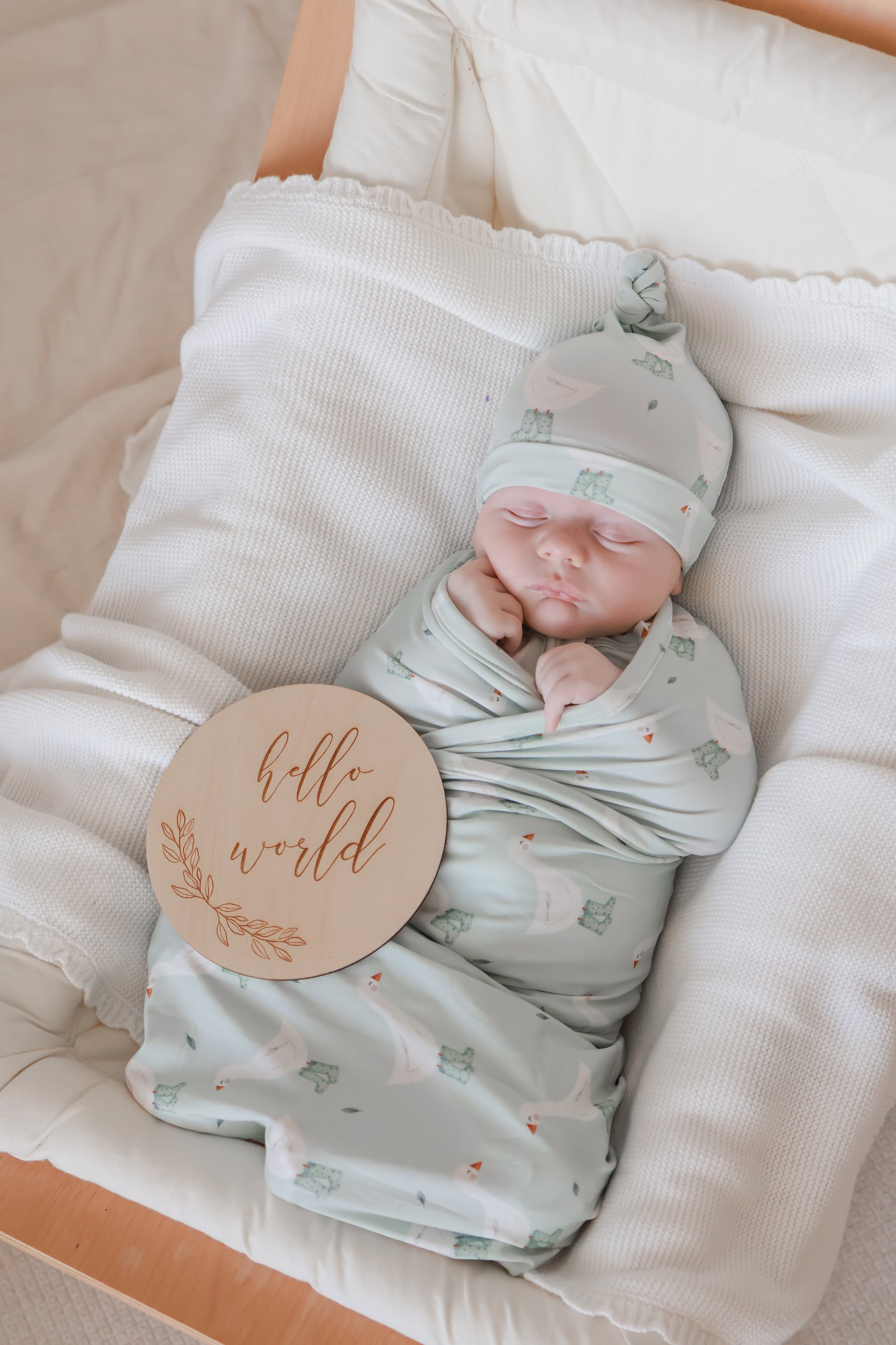 Cotton Swaddle - Puddle Duck