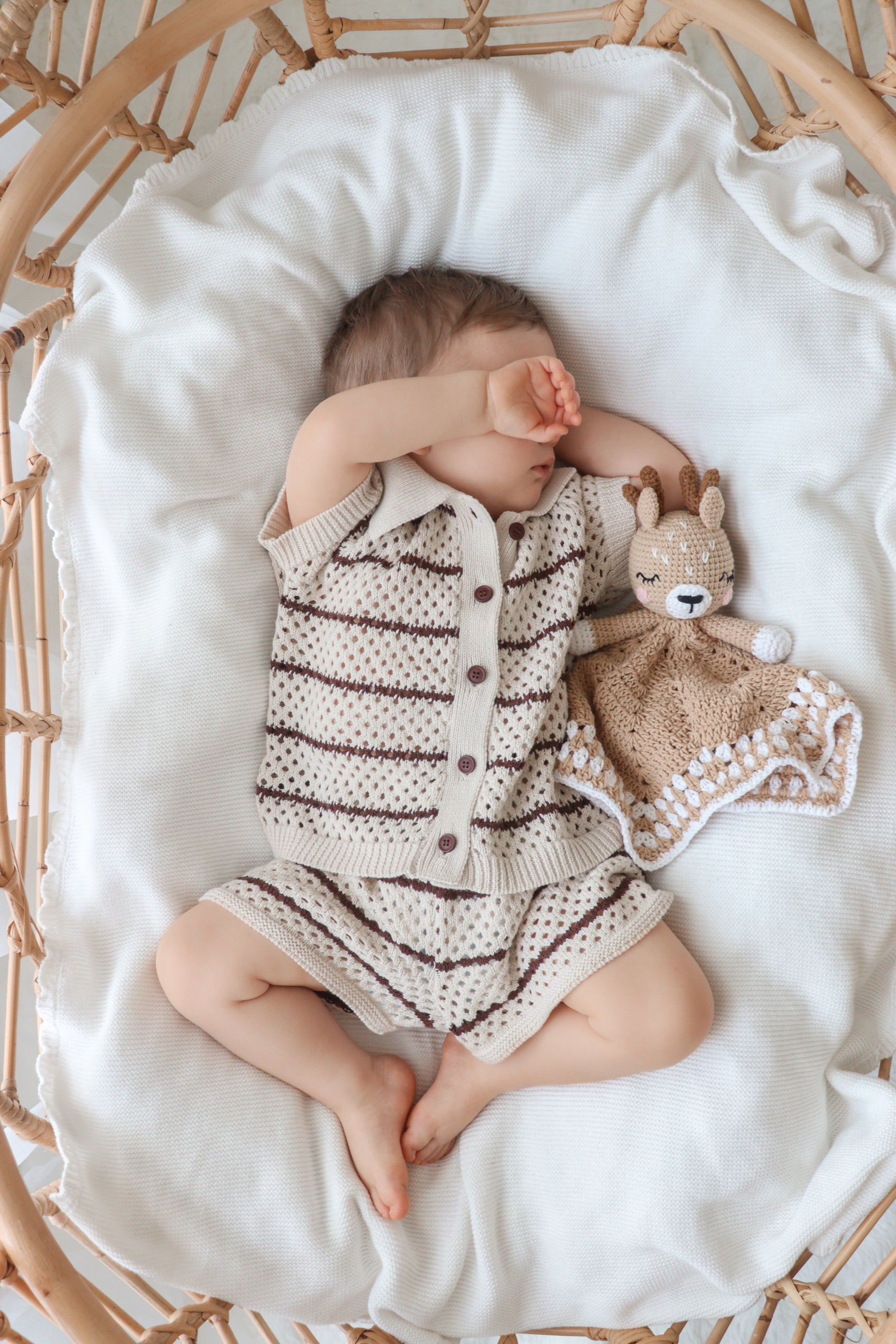 Espresso Stripe - Button Down Set