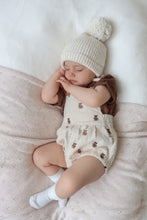 Load image into Gallery viewer, Corduroy Overall Romper - Teddy Bear