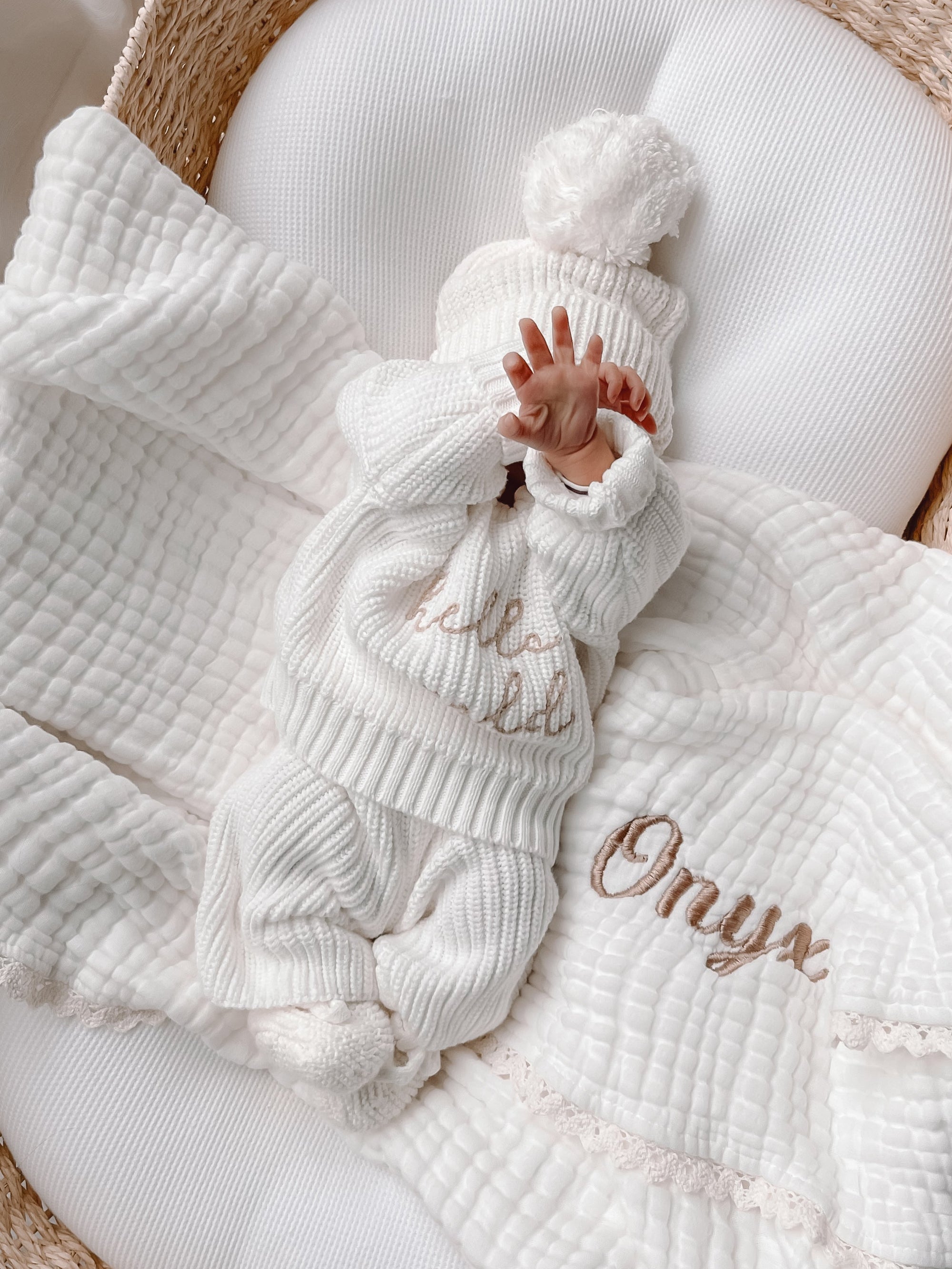 Crop Knit Pants - Milk