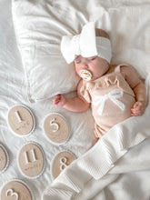 Load image into Gallery viewer, Bow Singlet Frill Knit Romper - Pink Lemonade