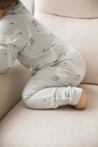 Long Sleeve Bamboo Growsuit & Topknot Bundle - Puddle Duck - PRE ORDER - Est. Dispatch Date Early May