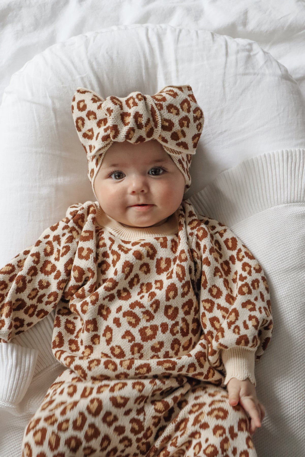 Leopard Knit Set - Long Sleeve