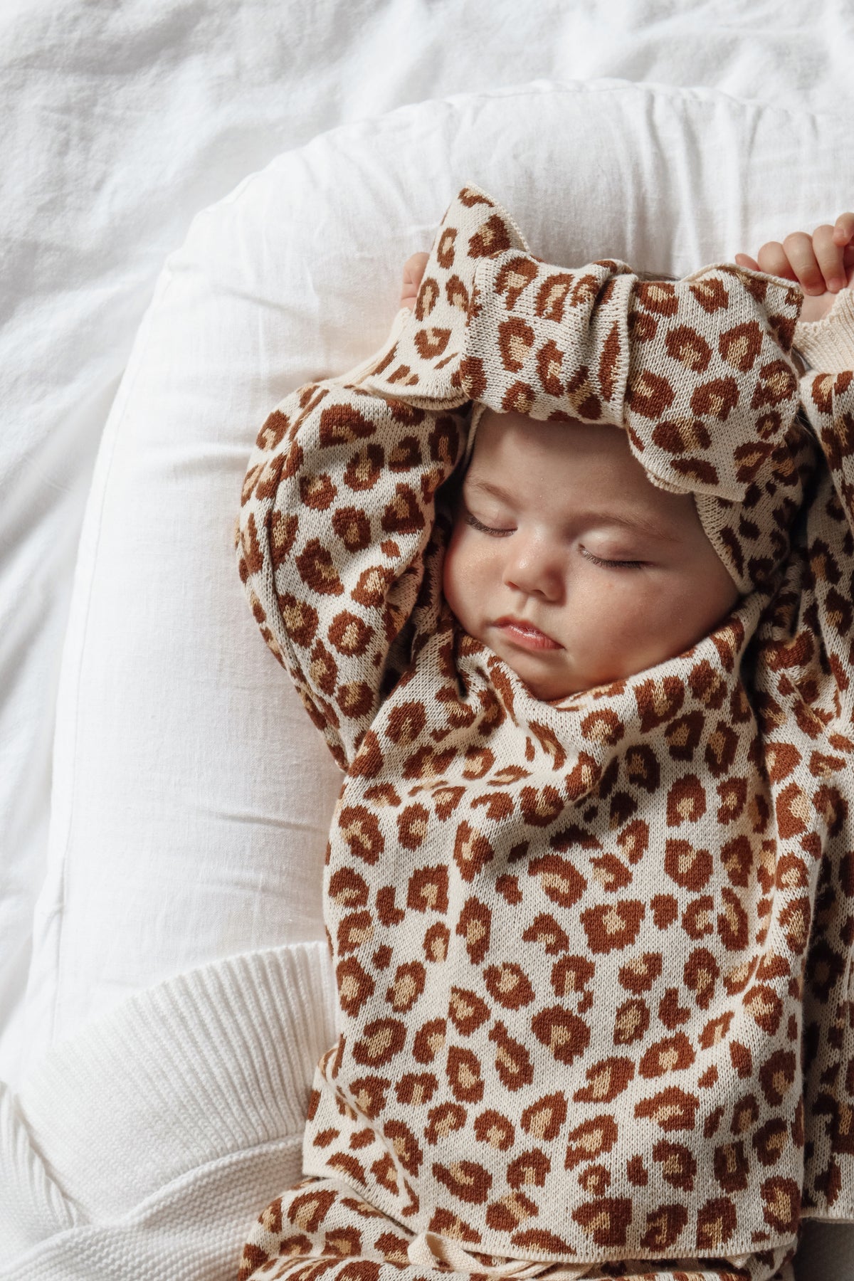 Leopard Knit Topknot