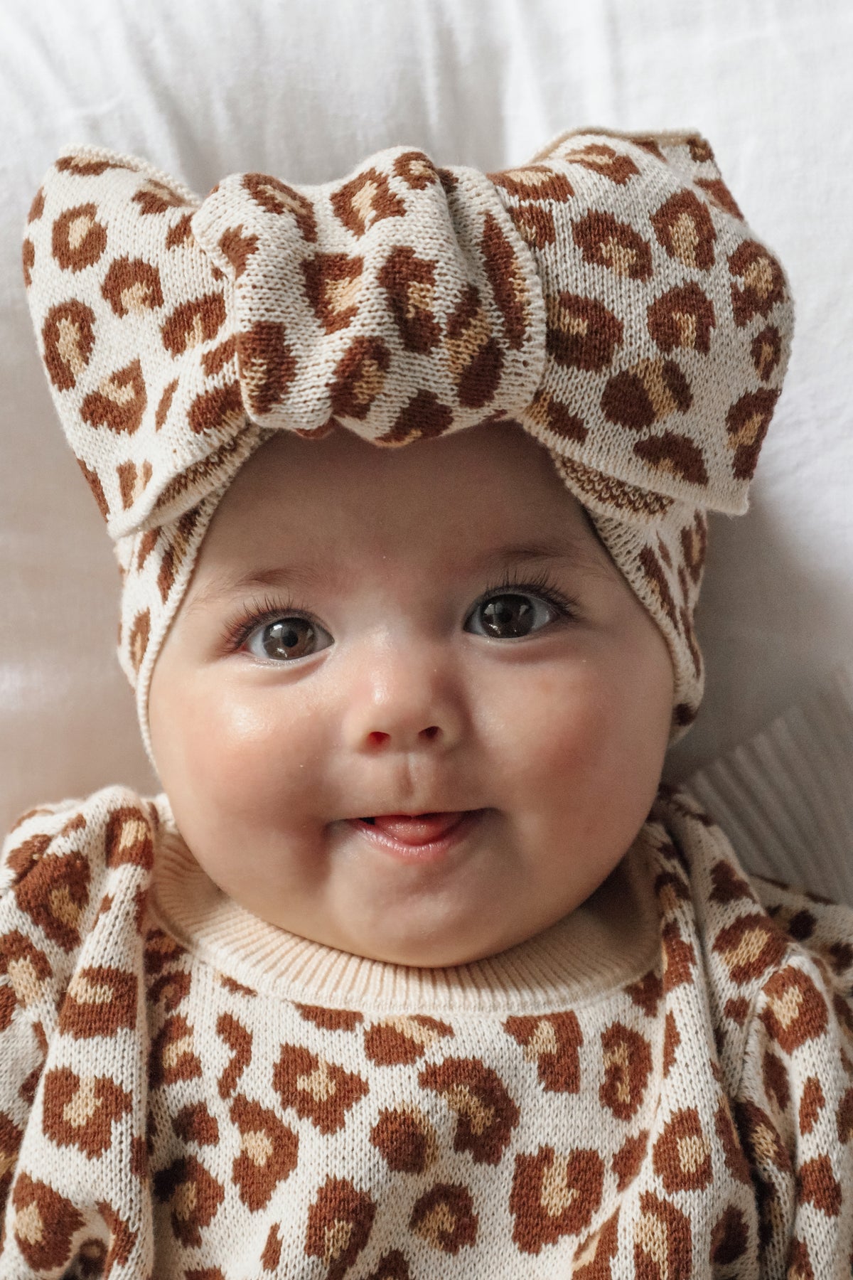 Leopard Knit Set - Long Sleeve