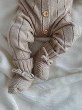 Load image into Gallery viewer, Ribbed Knit Romper - Fawn