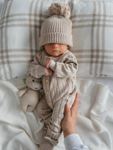 Load image into Gallery viewer, Ribbed Knit Romper - Fawn
