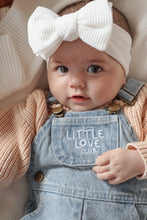 Load image into Gallery viewer, &#39;Little Love Club&#39; Vintage Blue Denim Overalls