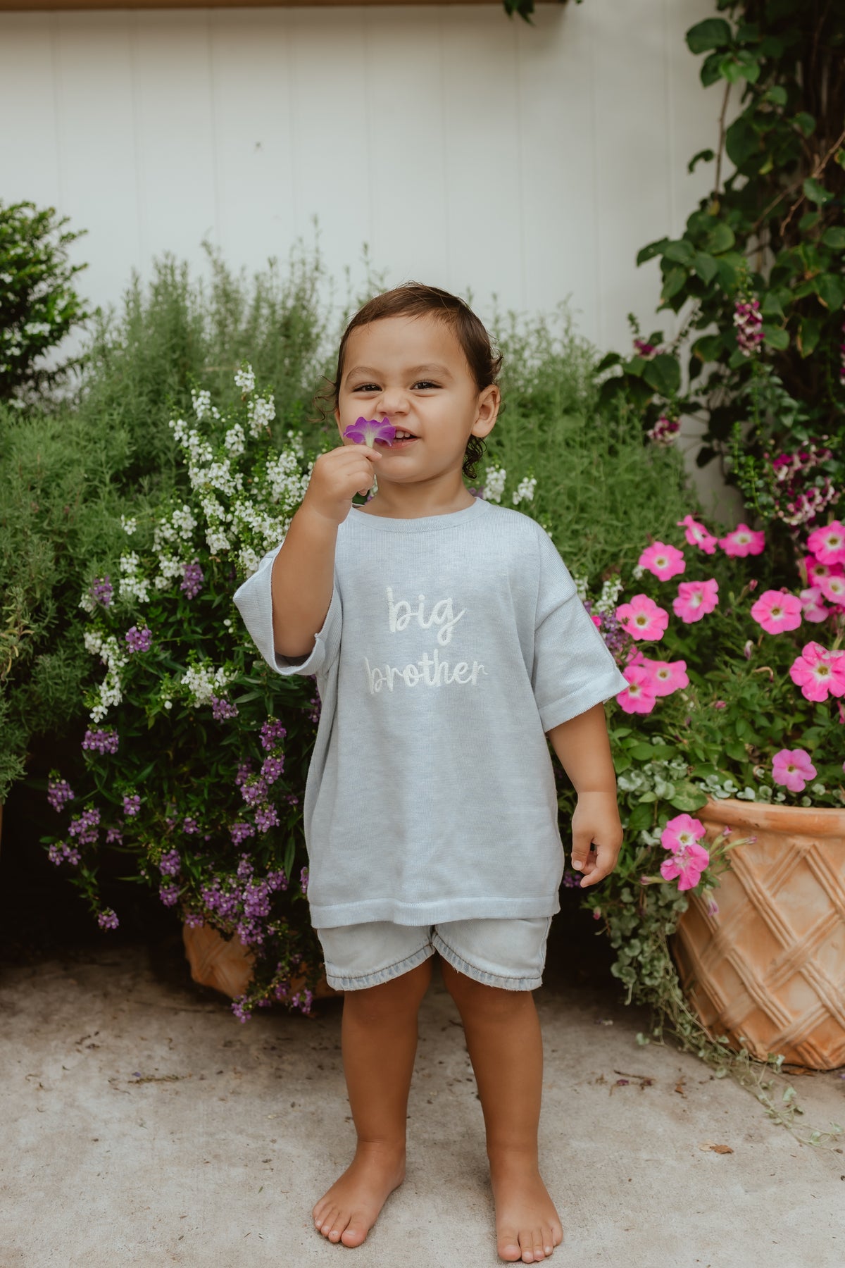 'Big Brother' Tee - Powder Blue