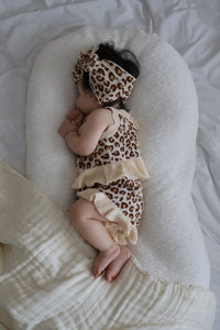 Knit Tie Set - Leopard
