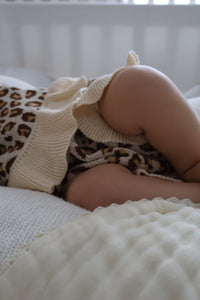 Knit Tie Set - Leopard