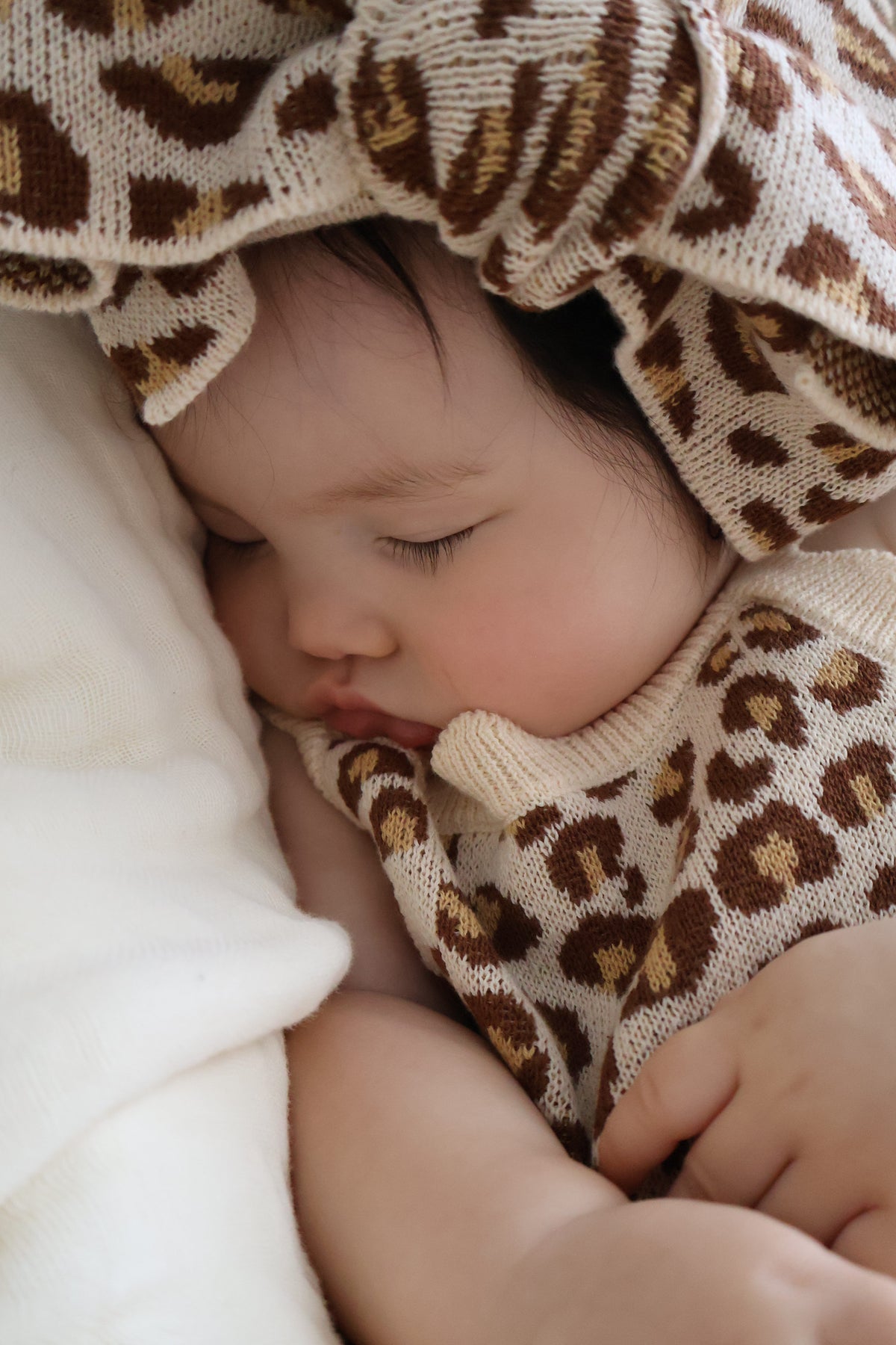Leopard Knit Topknot