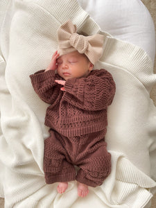 Kids Knit Set - Espresso