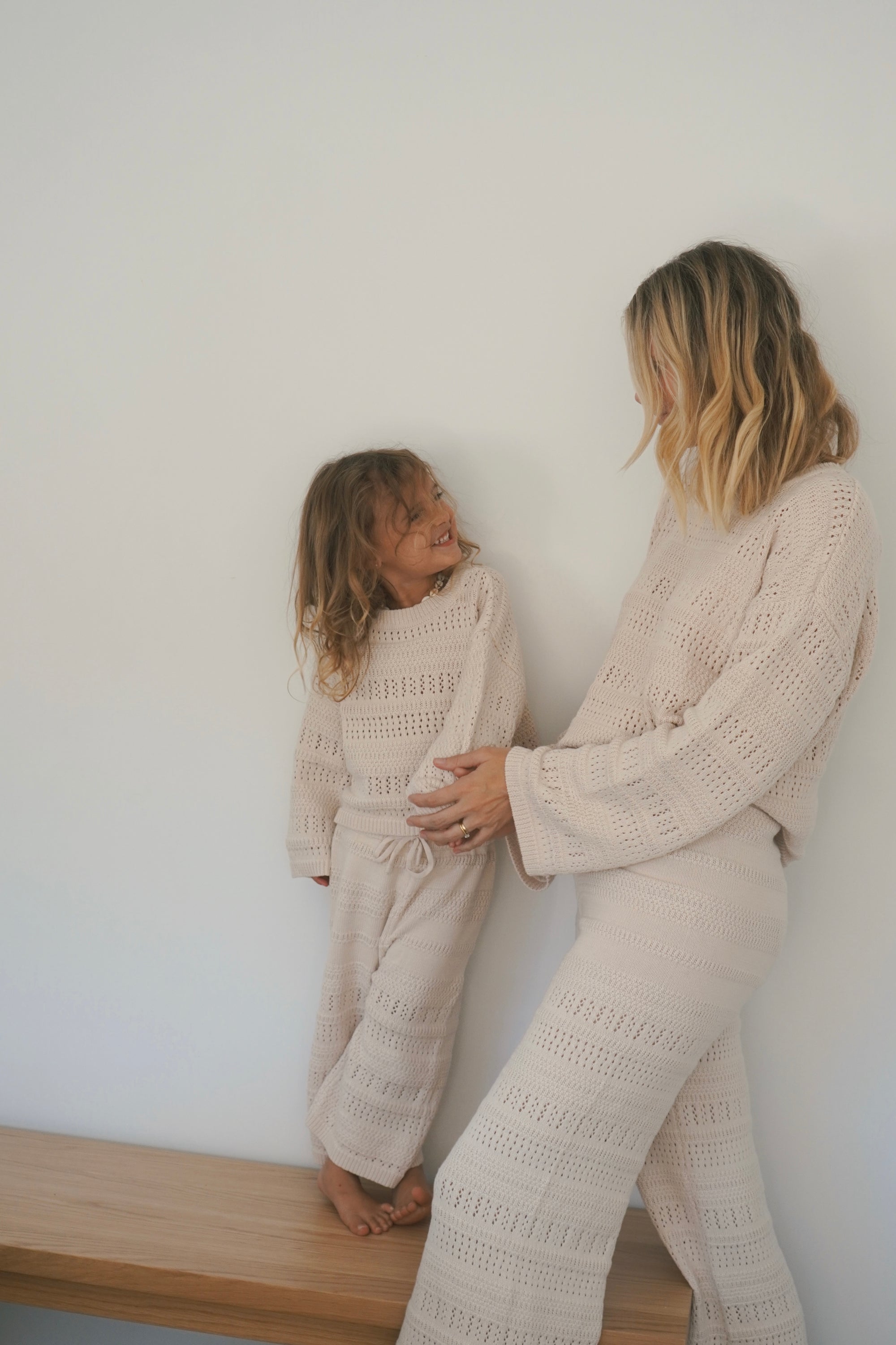 Ladies Knit Pants - Vanilla Latte