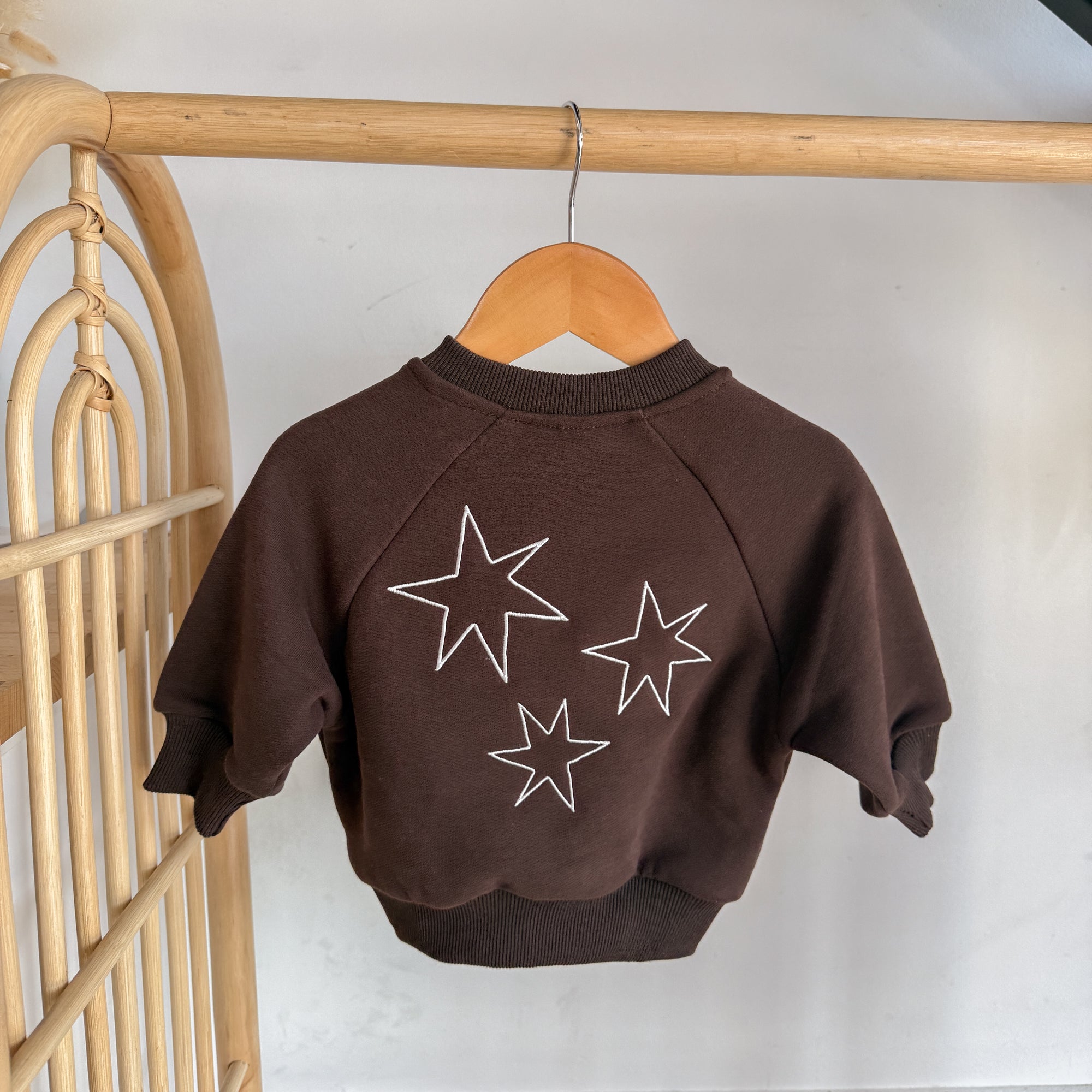 'Hold Your Horses' Crew Sweater - Espresso