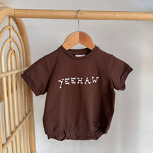 Load image into Gallery viewer, 'Yeehaw' Slouch Romper - Espresso