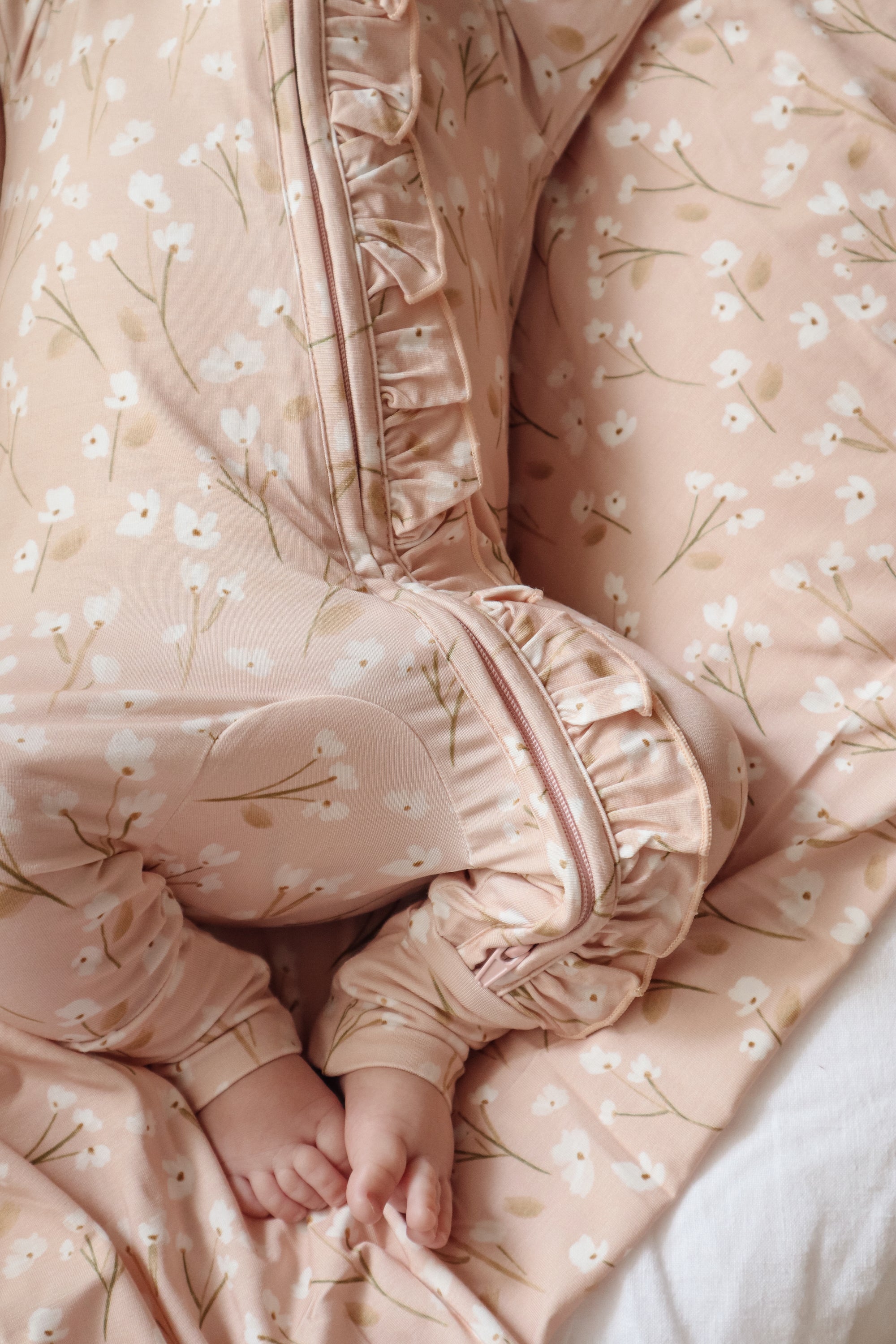 Cotton Growsuit - Blushing Blooms