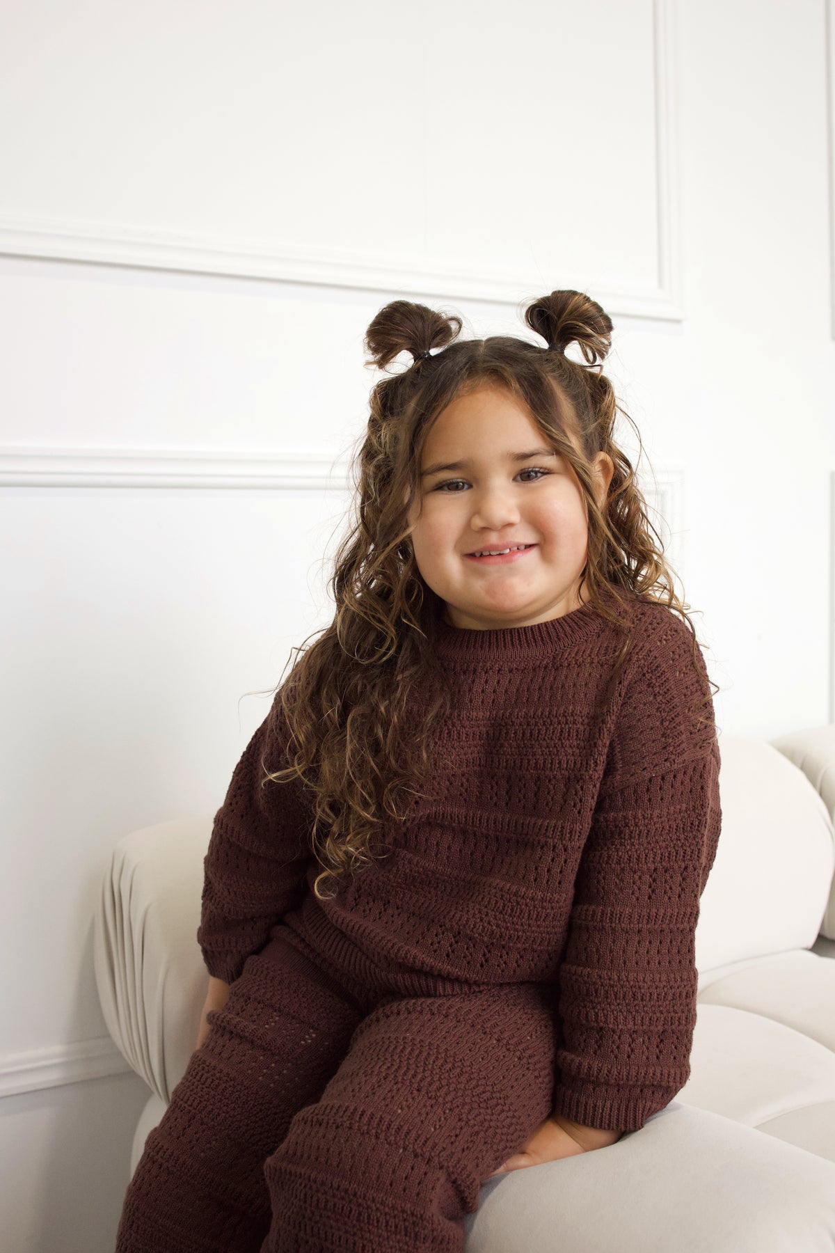 Kids Knit Set - Espresso