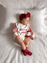 Load image into Gallery viewer, &#39;Merry Mini&#39; Long Sleeve Bubble Romper - PRE ORDER - Est. Dispatch October