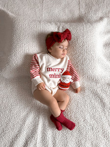 'Merry Mini' Long Sleeve Bubble Romper - PRE ORDER - Est. Dispatch October