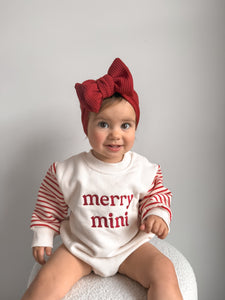 'Merry Mini' Long Sleeve Bubble Romper - PRE ORDER - Est. Dispatch October